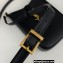 Saint Laurent le 5 à 7 mini vertical Bag in vegetable-tanned leather 735214 Black