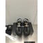 Chanel Metal CC Logo Thong Sandals Suede Black 2023