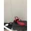 Chanel Metal CC Logo Thong Sandals Suede Burgundy 2023