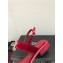 Chanel Metal CC Logo Thong Sandals Suede Burgundy 2023