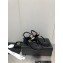 Chanel Metal CC Logo Thong Sandals Suede Dark Blue 2023