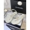 Chanel Lambskin & Strass CC Logo Thong Sandals G39728 White 2023
