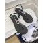 Chanel Lambskin & Strass CC Logo Thong Sandals G39728 Black 2023