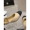 Chanel Heel 6.5cm Chain Lambskin Grosgrain & Metal Pumps Slingbacks G45092 Beige/Black 2023