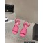 Chanel Quilting Wedge Sandals Patent Pink 2023