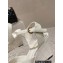 Chanel Quilting Wedge Sandals Patent White 2023