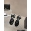 Chanel Quilting Wedge Sandals Patent Black 2023