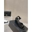 Chanel Quilting Wedge Sandals Patent Black 2023
