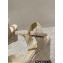 Chanel Quilting Wedge Sandals Patent Beige 2023
