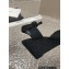 Chanel Quilting Wedge Sandals Grosgrain Black 2023