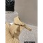 Chanel Quilting Wedge Sandals Grosgrain Beige 2023