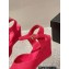 Chanel Quilting Wedge Sandals Grosgrain Red 2023