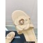 Chanel Camellia and Pearl Flat Mules Beige 2023