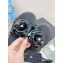 Chanel Camellia and Pearl Flat Mules Black 2023