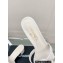 Chanel Heel 5.5cm Camellia and Pearl Mules White 2023