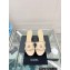 Chanel Heel 5.5cm Camellia and Pearl Mules Beige 2023