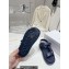 Dior D-Wave Sandals in Lambskin Dark Blue 2023