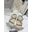 Dior D-Wave Sandals in Lambskin Creamy 2023