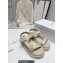 Dior D-Wave Sandals in Lambskin Creamy 2023