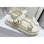 Dior D-Wave Sandals in Lambskin White 2023