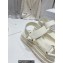Dior D-Wave Sandals in Lambskin White 2023