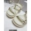 Dior D-Wave Sandals in Lambskin White 2023