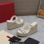 Valentino Heel 9.5cm Platform 3.5cm Rockstud wedge sandals in calfskin White 2023