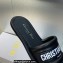 Dior Every-D Flat Slides in Embossed Lambskin Black 2023