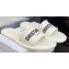Dior Every-D Flat Slides in Embossed Lambskin White 2023