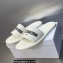 Dior Every-D Flat Slides in Embossed Lambskin White 2023