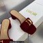 Dior Heel 4.5cm C'est Slides Velvet Burgundy 2023