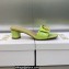 Dior Heel 4.5cm C'est Slides Patent Calfskin Green 2023