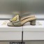 Dior Heel 4.5cm C'est Slides Patent Calfskin Gray 2023