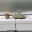 Dior Heel 4.5cm C'est Slides Patent Calfskin Gray 2023