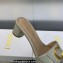 Dior Heel 4.5cm C'est Slides Patent Calfskin Gray 2023