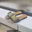 Dior C'est Flat Slides Patent Calfskin Gray 2023