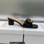 Dior Heel 4.5cm C'est Slides Patent Calfskin Black 2023
