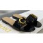Dior C'est Flat Slides Patent Calfskin Black 2023