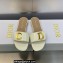 Dior C'est Flat Slides Patent Calfskin White 2023