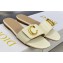 Dior C'est Flat Slides Patent Calfskin White 2023