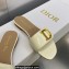 Dior C'est Flat Slides Patent Calfskin White 2023