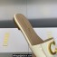 Dior C'est Flat Slides Patent Calfskin White 2023