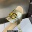 Dior Heel 4.5cm Or 30 Montaigne Slides in Calfskin Metallic Gold 2023