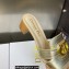 Dior Heel 4.5cm Or 30 Montaigne Slides in Calfskin Metallic Gold 2023