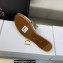 Dior Or 30 Montaigne Flat Slides in Calfskin Metallic Gold 2023