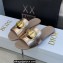 Dior Or 30 Montaigne Flat Slides in Calfskin Metallic Pink Gold 2023