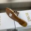 Dior Or 30 Montaigne Flat Slides in Calfskin Metallic Pink Gold 2023