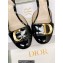 Dior Heel 8cm C'est Slingback Pumps in Patent Calfskin Black 2023