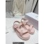Dior D-Wave Sandals in Lambskin Light Pink 2023