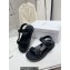 Dior D-Wave Sandals in Lambskin Black 2023